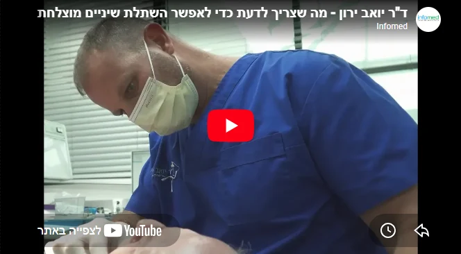 כיסוי וידיאו - מה שצריך לדעת כדי לבצע השתלת שיניים מוצלחת
